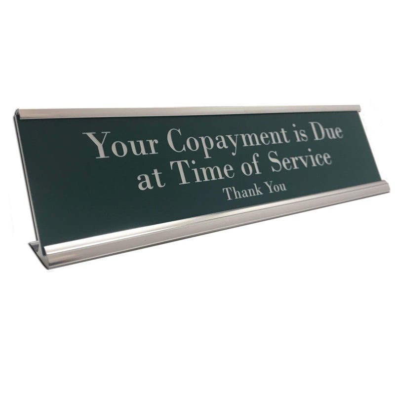NapTags Copayment Due Sign for Counter - Image 1